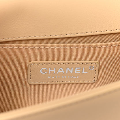 Chanel Calfskin Quilted Small Boy Flap Beige 6 of 18