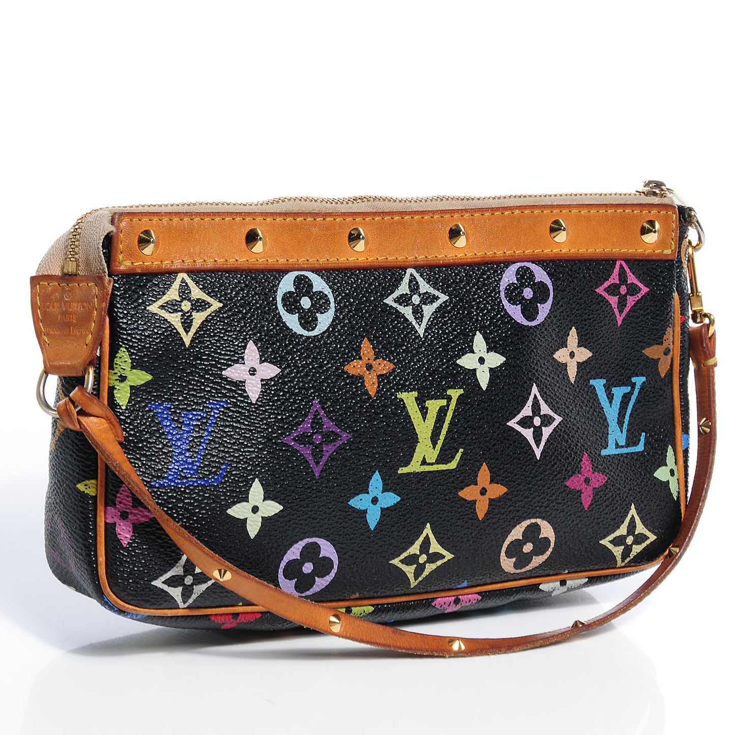 Monogram Multicolor Pochette Accessories Black