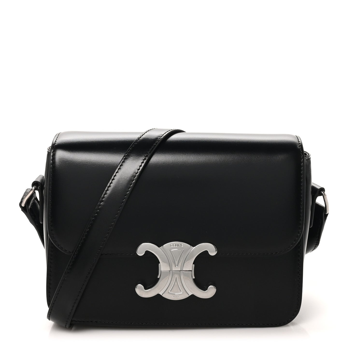 Shiny Calfskin Teen Triomphe Black