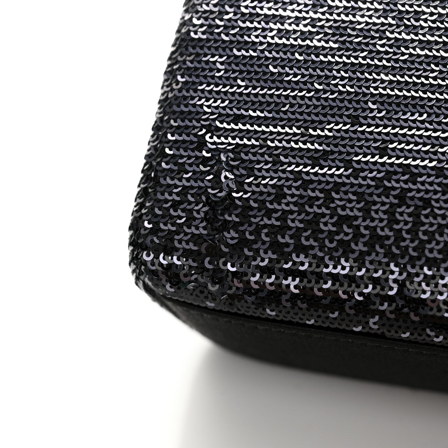Christian Dior Satin Sequin Gradient Mini Lady Dior Black Silver 11 of 12