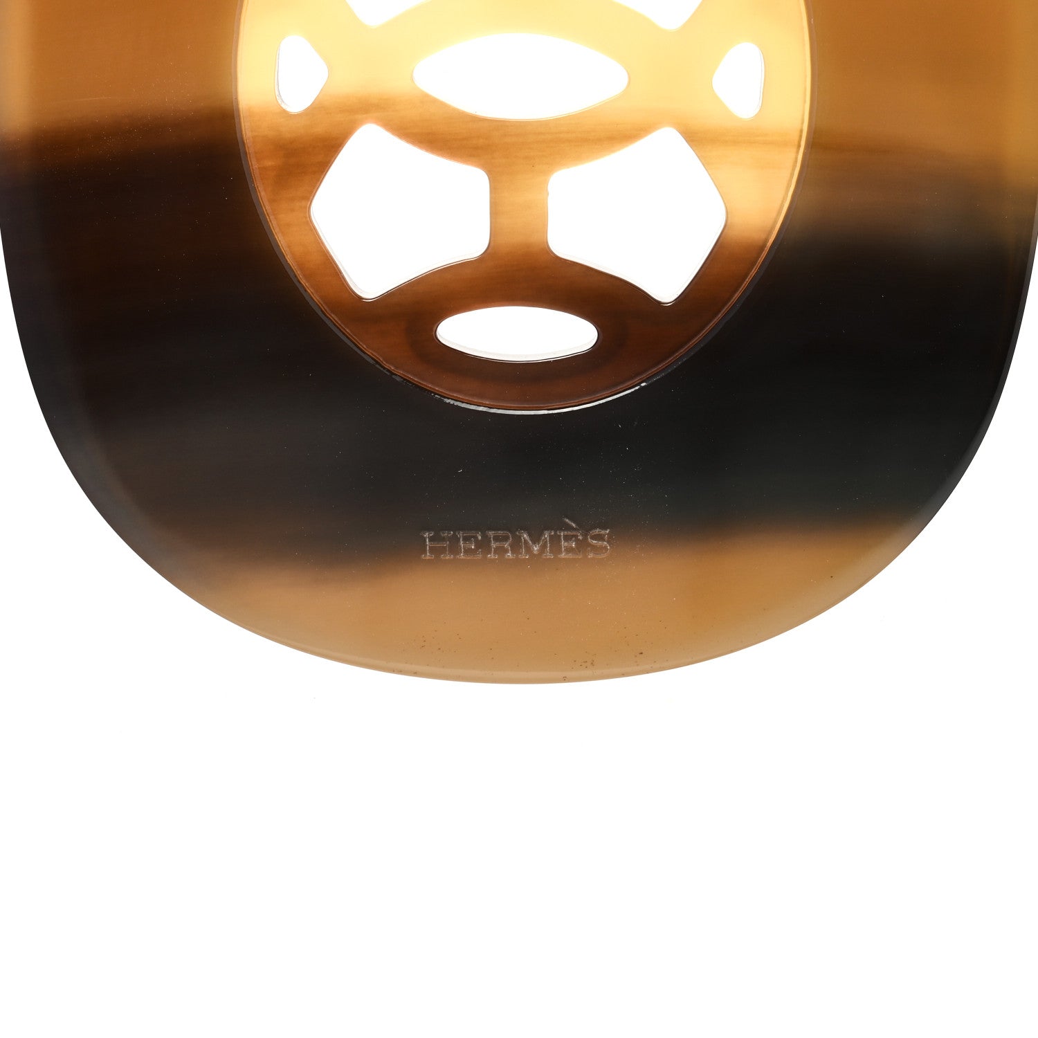 Hermes Buffalo Horn Lacquer Lift Necklace PM Pannacotta 5 of 6