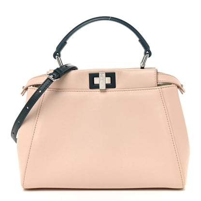 Fendi Nappa Colorblock Mini Peekaboo Iconic Satchel Soap Amazzonia Opal 1 of 15