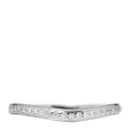 Cartier Platinum Diamond Ballerine Wedding Band Ring 49 4.75 1 of 6