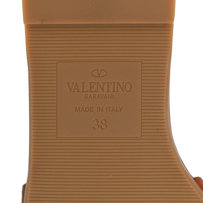 Valentino Garavani Calfskin Atelier 03 Rose Edition Slide Sandals 38 Cuoio 7 of 10