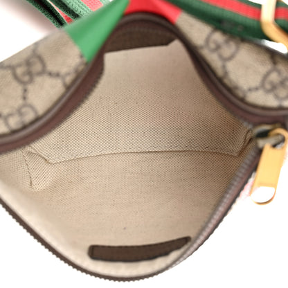 Gucci GG Supreme Monogram Textured Dollar Calfskin Gucci Tiger Belt Bag Beige Ebony Lobster Red New Shamarock New Acero 5 of 10