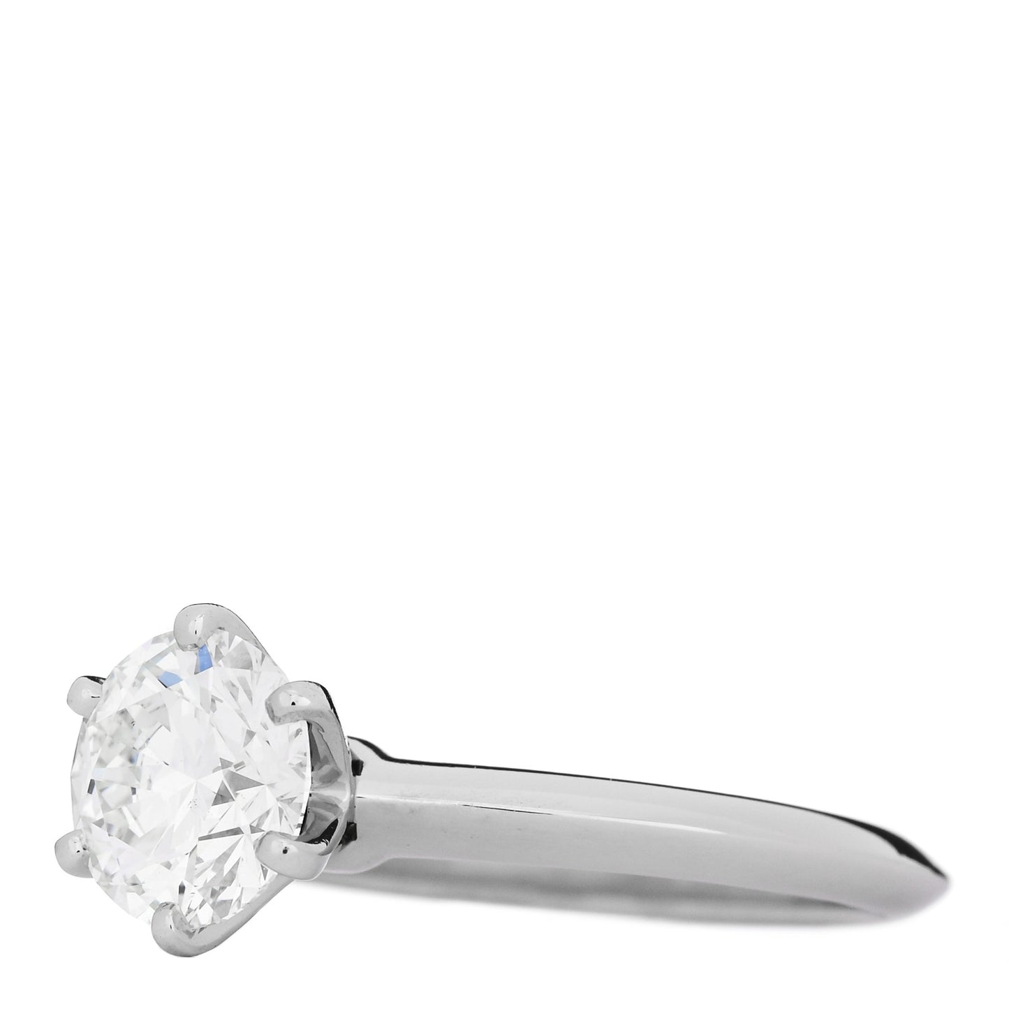 Platinum Diamond 1.67ct Solitaire Engagement Ring 51 5.75