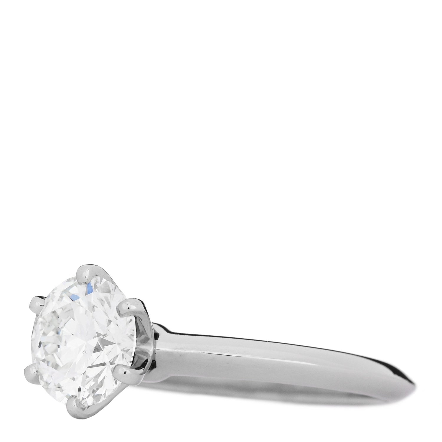 Tiffany Platinum Diamond 1.67ct Solitaire Engagement Ring 51 5.75 3 of 7