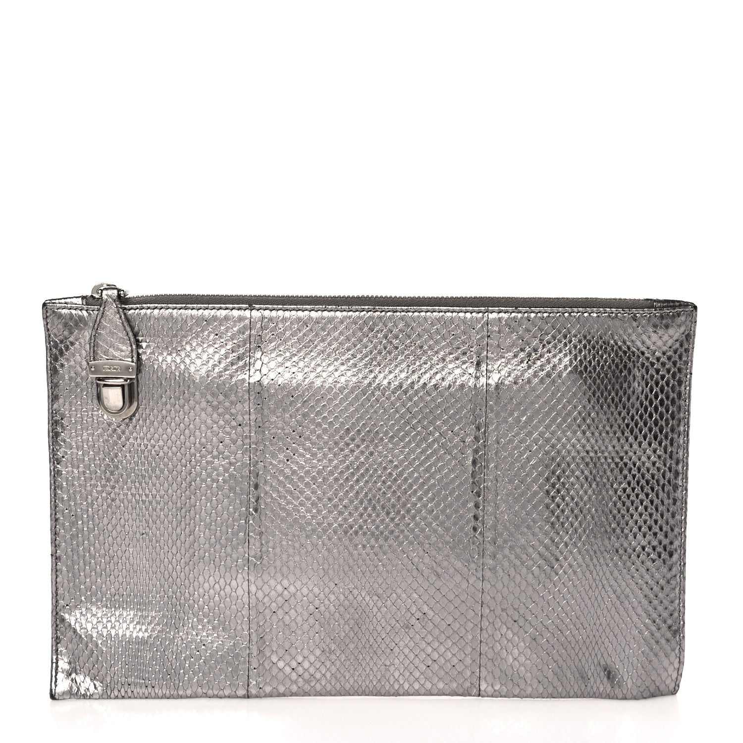 Prada Ayers Pouch Clutch Cromo 1 of 7