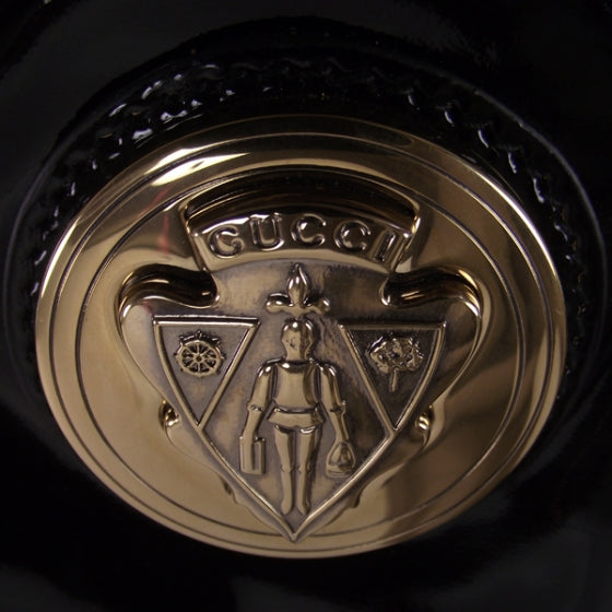 Patent Leather Hysteria Clutch Black