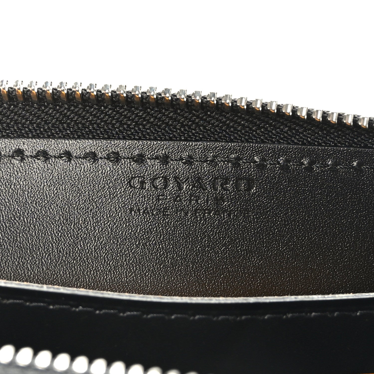 Goyard Goyardine Matignon Zip Around GM Wallet Black 6 of 7