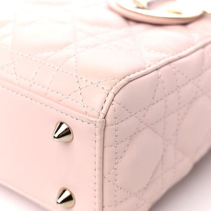 Christian Dior Lambskin Cannage Small My ABCDior Lady Dior Light Pink 8 of 10