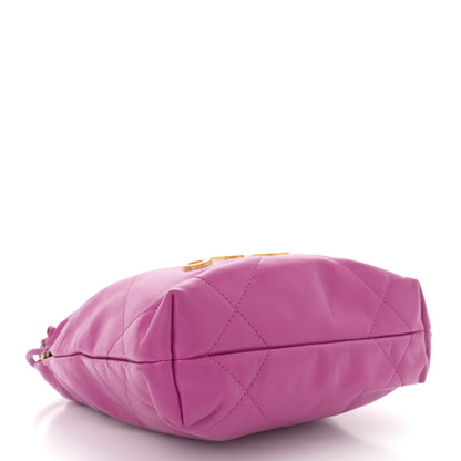 Chanel Shiny Calfskin Quilted Mini Chanel 22 Purple 4 of 10