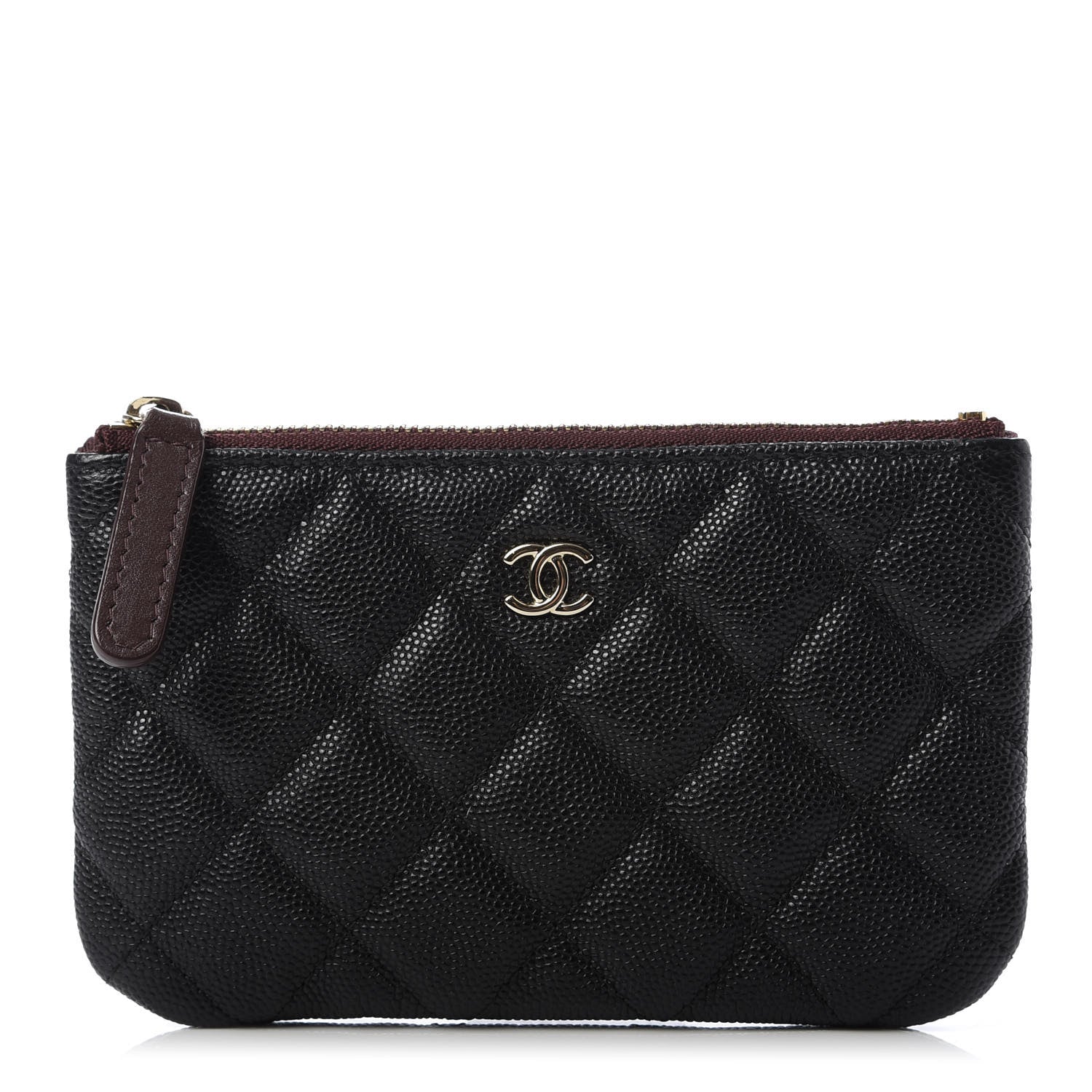 Chanel Caviar Quilted Small Cosmetic Case Black 1 of 8