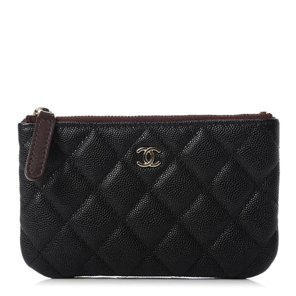 Chanel Caviar Quilted Small Cosmetic Case Black 1 of 8