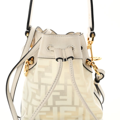 Fendi TPU FF Vitello Grace F is Fendi Mini Mon Tresor Bucket Bag White 7 of 9