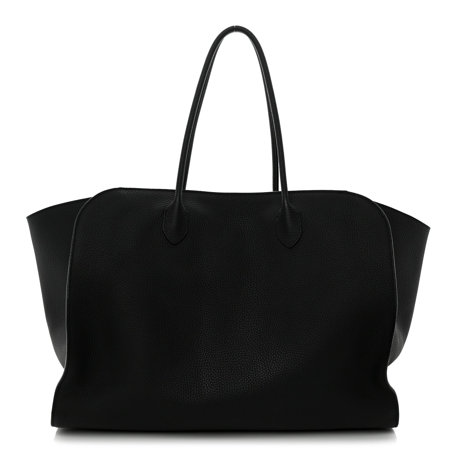 The Row Matte Grained Calfskin Marlo 17 Black 1 of 9