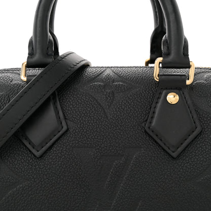 Louis Vuitton Empreinte Monogram Giant Speedy Bandouliere 20 Black 7 of 9