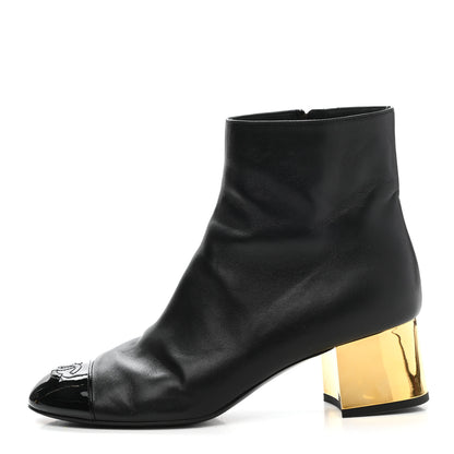 Chanel Mixed Fibers Lambskin Patent Calfskin Convertible High Boot 39 Black 7 of 17