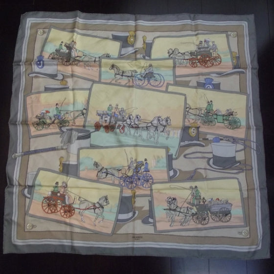 Silk Attelages Scarf 90