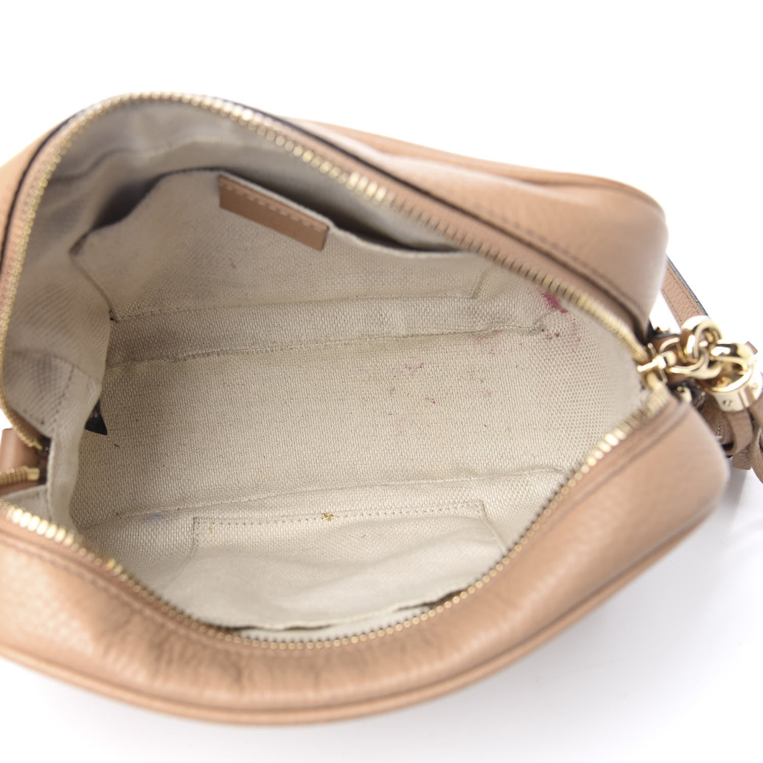 Gucci Pebbled Calfskin Small Soho Disco Bag Rose Beige 4 of 14
