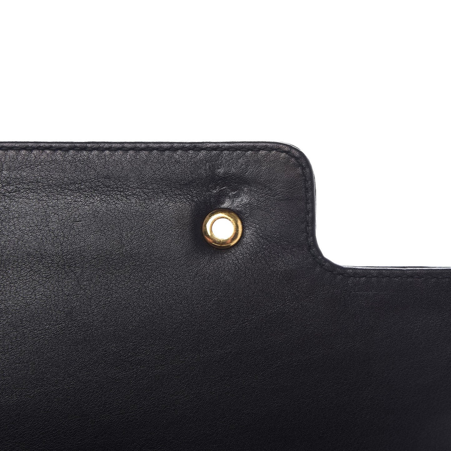 Suede Chain Clutch Black