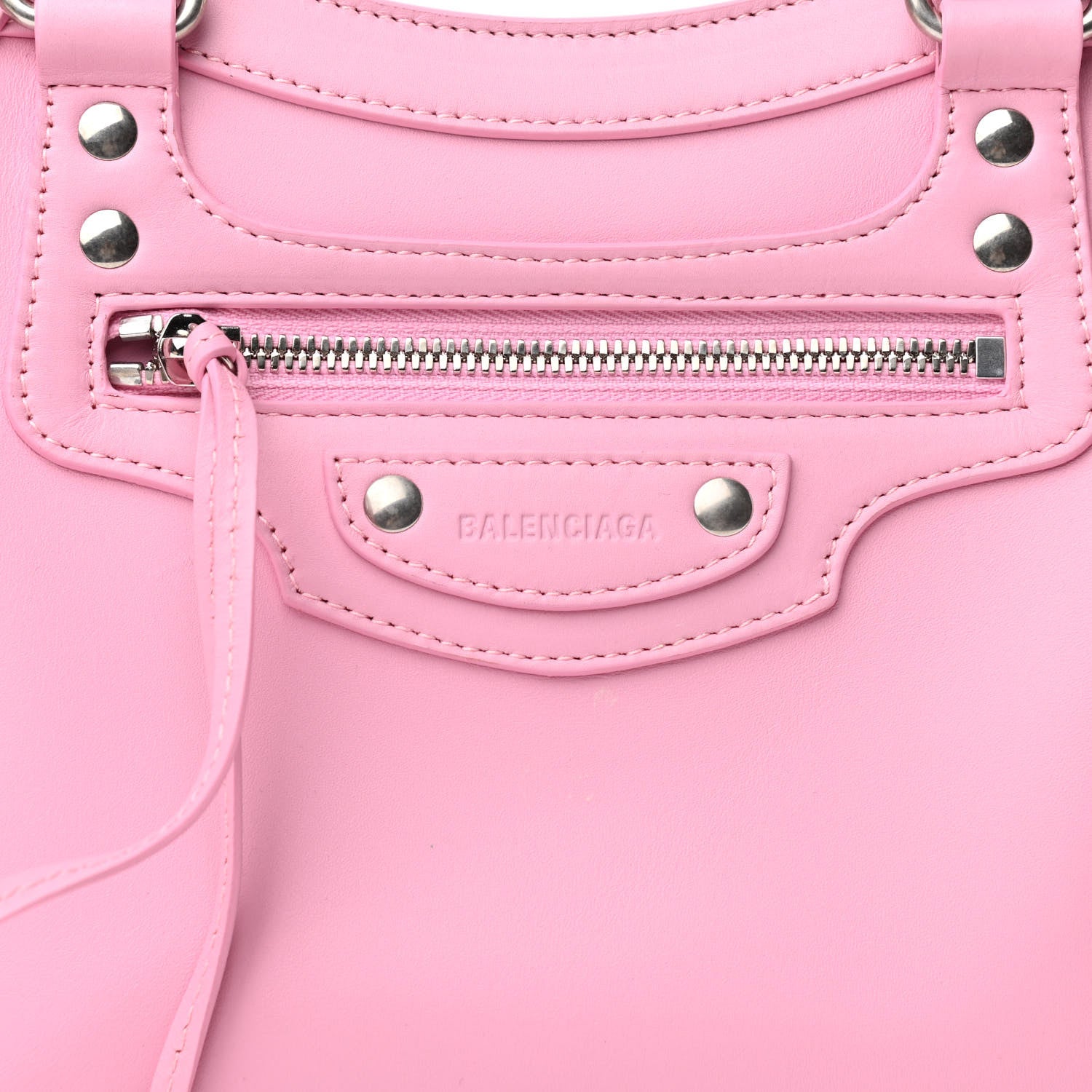 Balenciaga Smooth Calfskin Neo Classic Silver Hardware S City Candy Pink 8 of 11