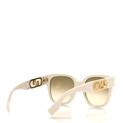 Fendi Acetate O'Lock Square Sunglasses FE40063I White 4 of 7