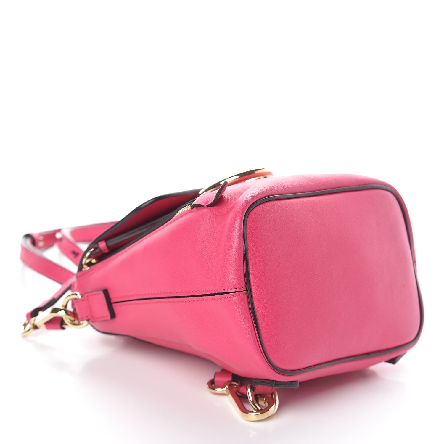 Chloe Suede Calfskin Mini Faye Backpack Fuchsia Rose 5 of 11