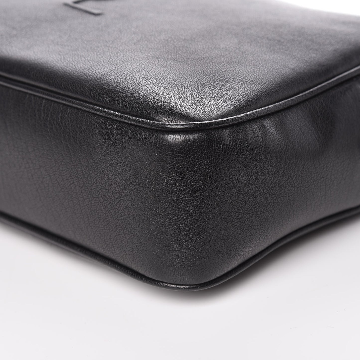Lambskin Monogram Small Lou Camera Bag Black
