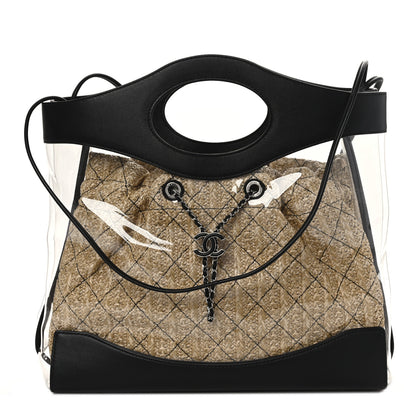 Chanel Calfskin PVC Quilted Chanel 31 Bag Black 1 of 9
