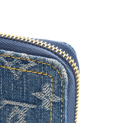 Louis Vuitton Monogram Denim Zippy Wallet NM Blue 9 of 10