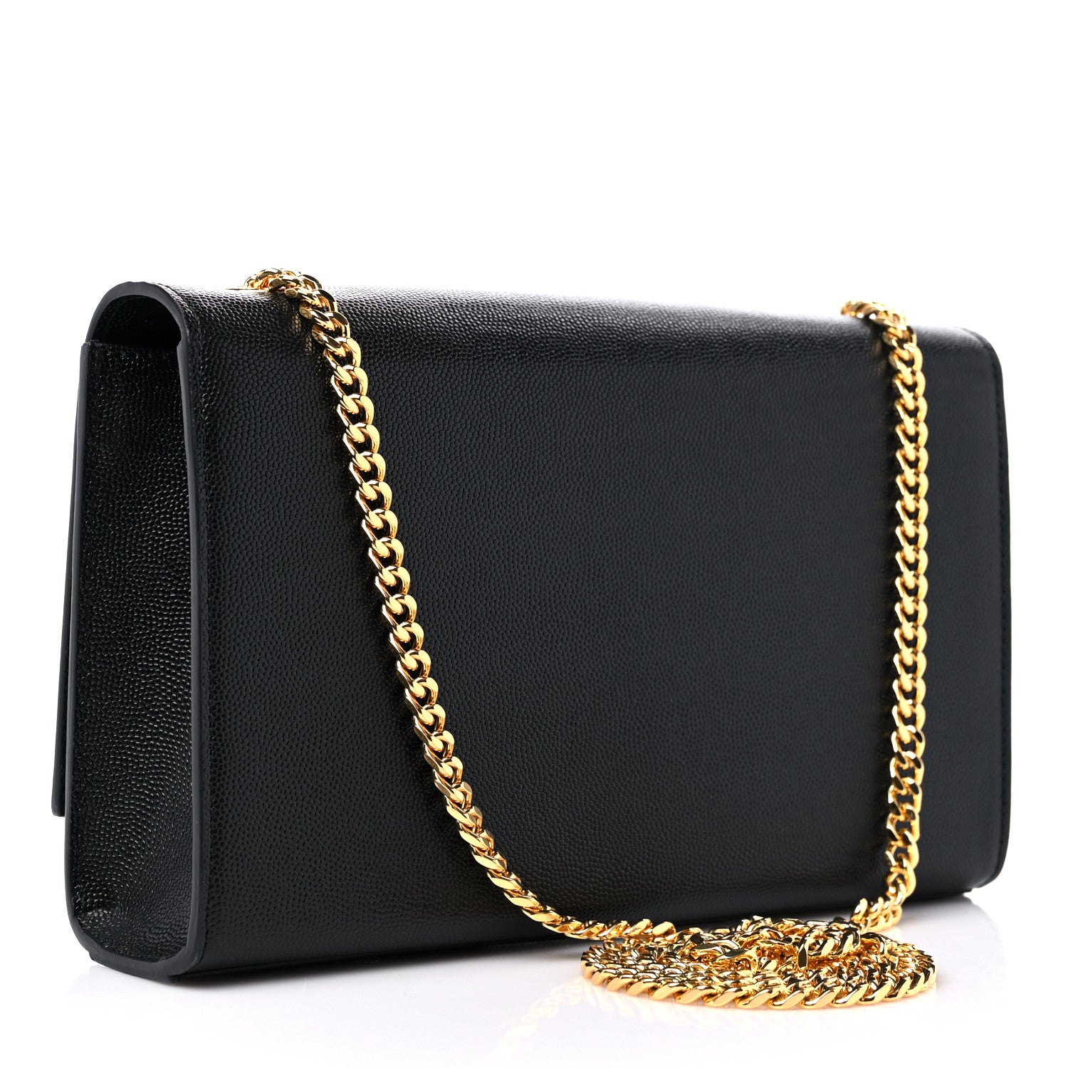 Saint Laurent Grain De Poudre Medium Classic Monogram Kate Tassel Satchel Black 3 of 9