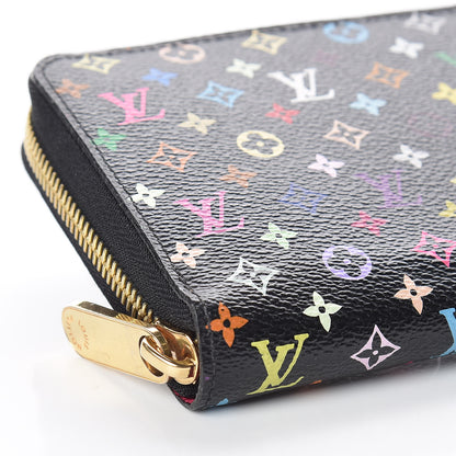 Louis Vuitton Monogram Multicolor Zippy Wallet Black Grenade 10 of 11