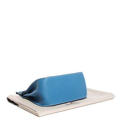 Hermes Taurillon Clemence Jypsiere 28 Blue Jean 4 of 17