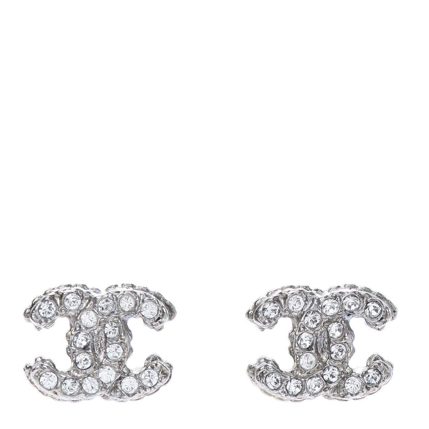 Crystal Mini Timeless CC Earrings Silver