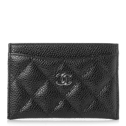 Chanel Caviar Quilted Card Holder Black 1 of 9