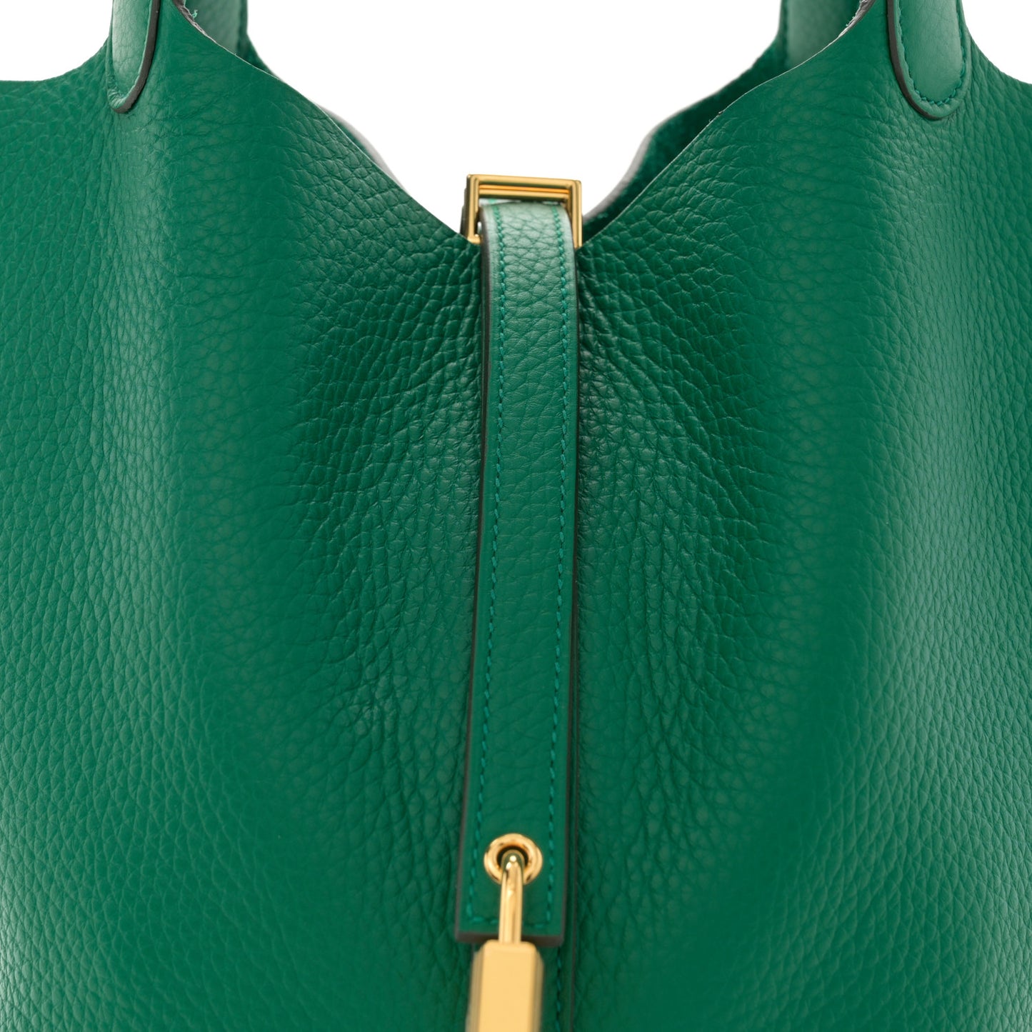 Taurillon Clemence Picotin Lock 22 MM Vert Jade