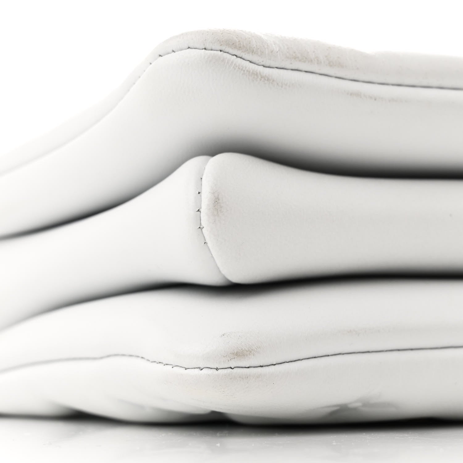 Louis Vuitton Lambskin Embossed Monogram Coussin BB White 10 of 11