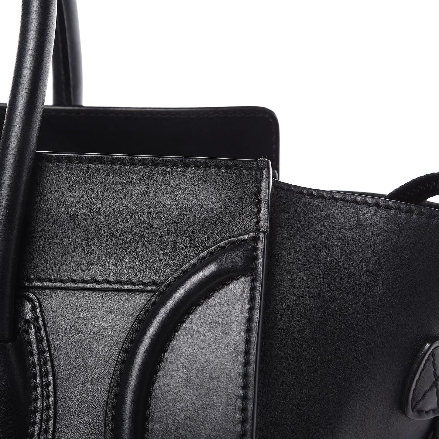 Smooth Calfskin Mini Luggage Black