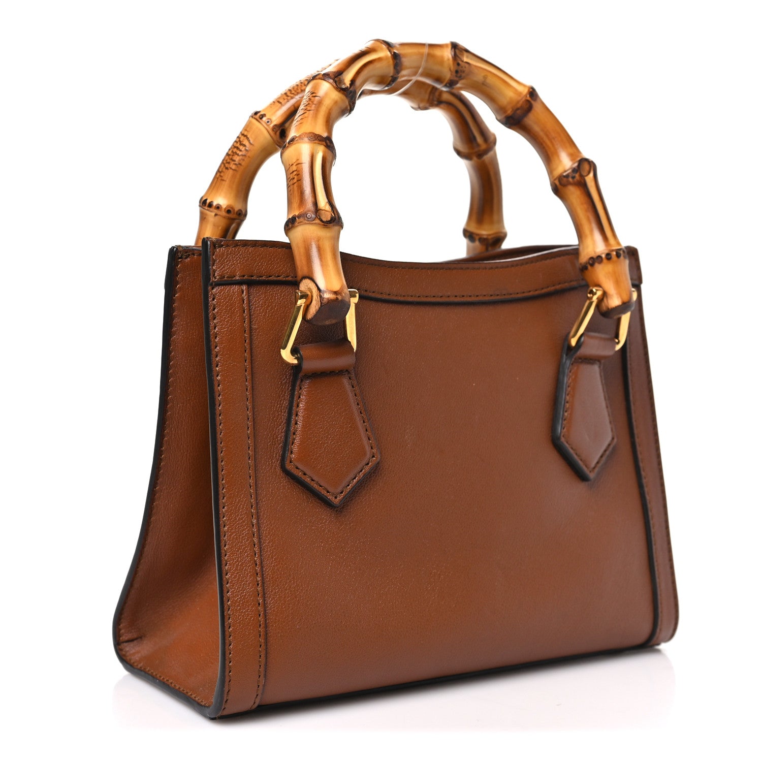 Gucci Wonka Grain Calfskin Mini Diana Tote Bag Cuir 3 of 11