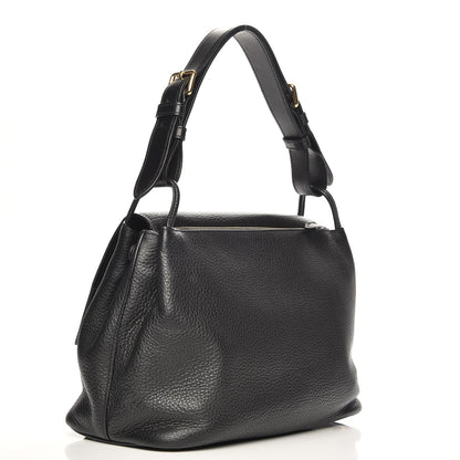 Prada Vitello Daino Flap Shoulder Bag Nero Black 3 of 7