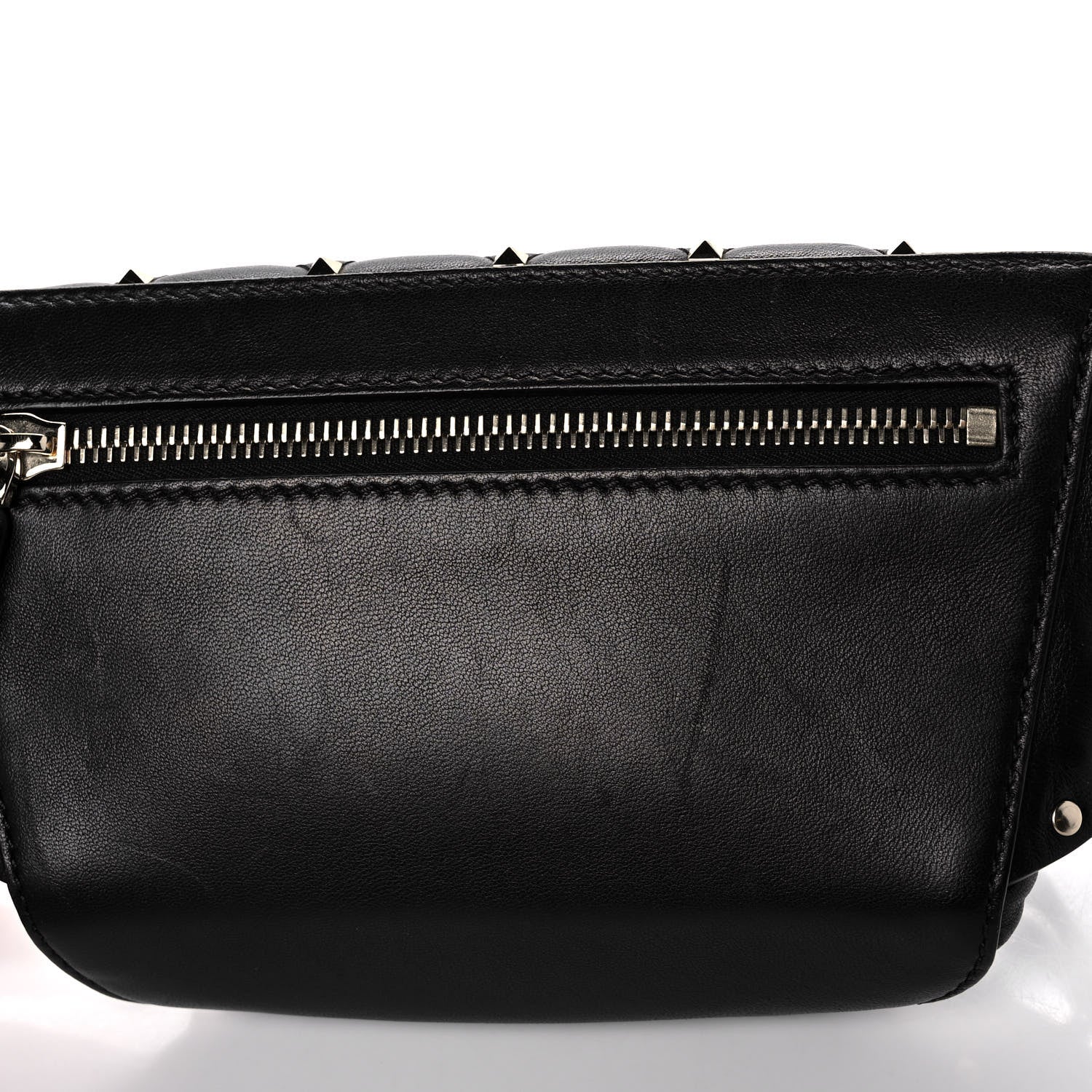 Valentino Garavani Lambskin Rockstud Spike Belt Bag 85 Black 11 of 12