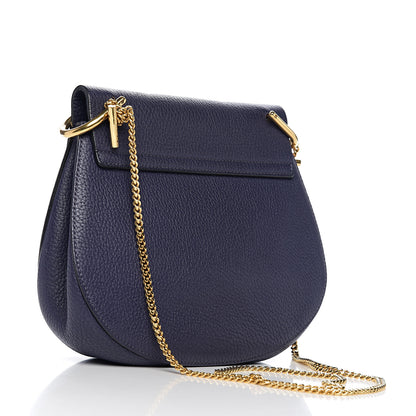 Chloe Grained Lambskin Drew Shoulder Bag Royal Navy 2 of 11