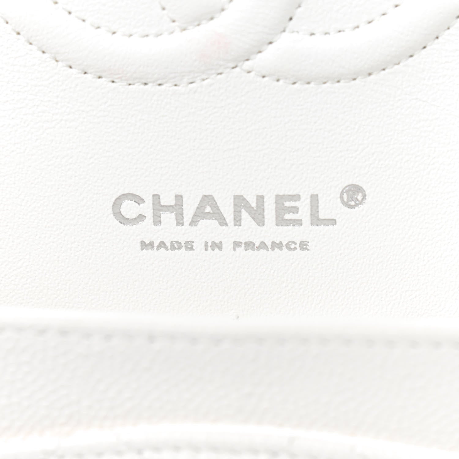 Chanel Caviar Quilted Medium Double Flap White 7 of 10