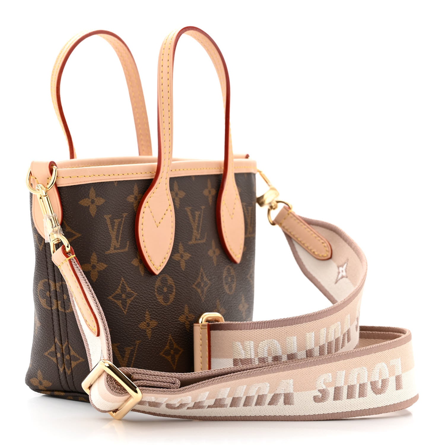 Louis Vuitton Monogram Neverfull BB Beige 4 of 12