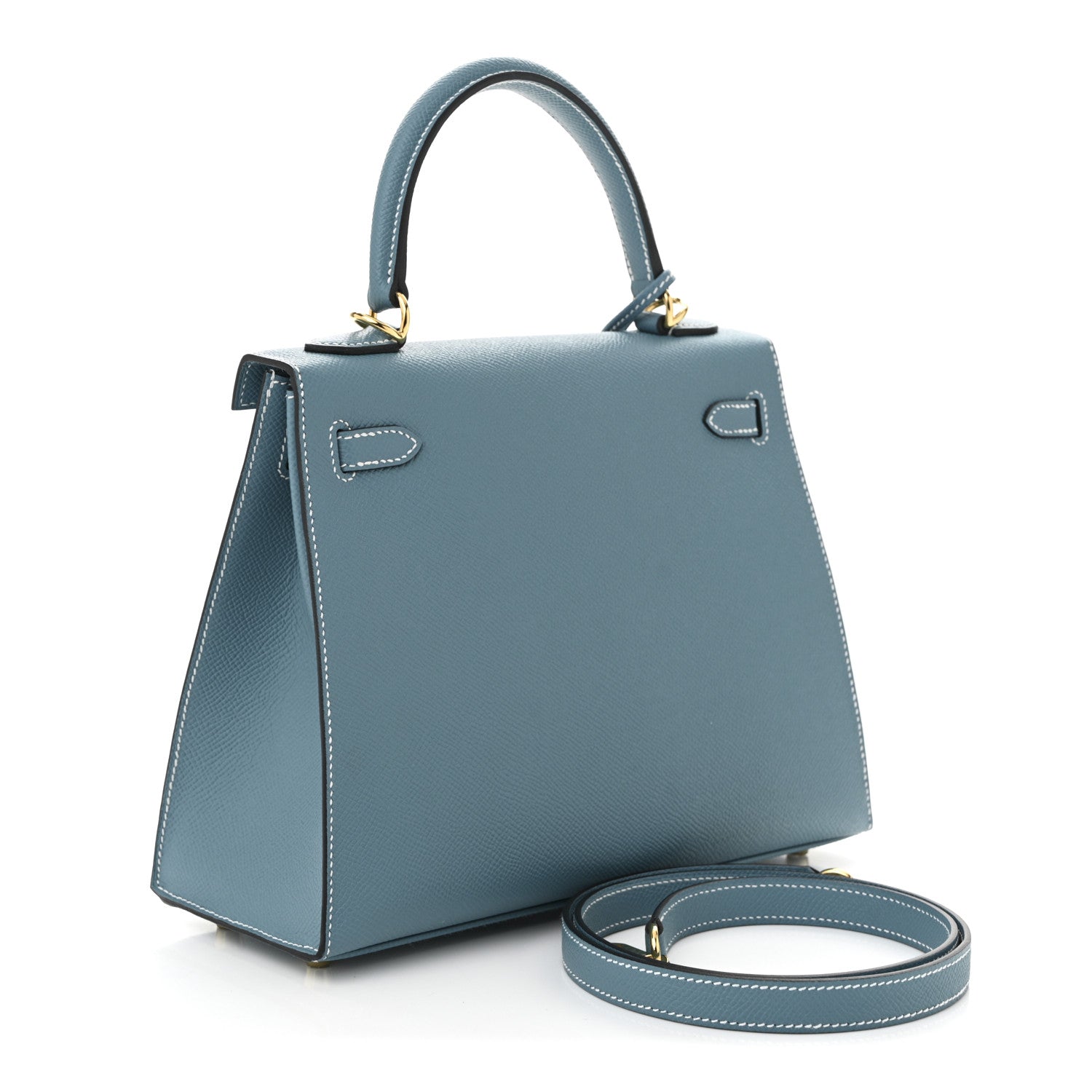 Hermes Epsom Kelly Sellier 25 New Blue Jean 3 of 11