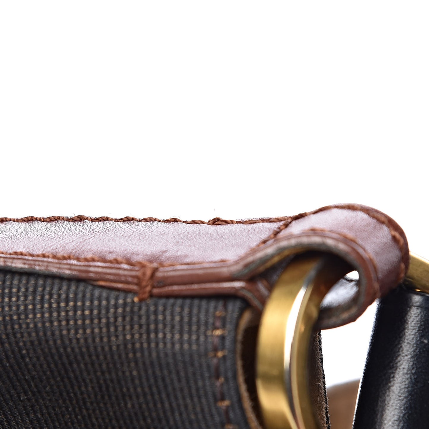 Pequin Cuoio Vegetale Large Hobo Tobacco Black Cuoio