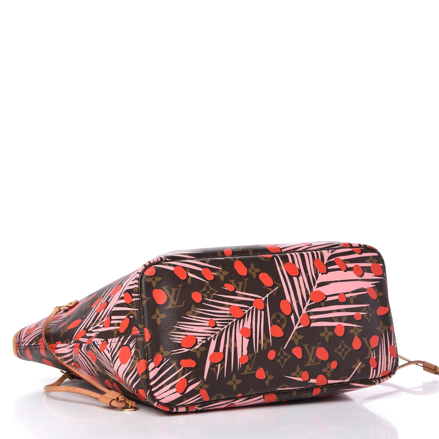 Monogram Jungle Dots Neo Neverfull MM Sugar Pink Poppy