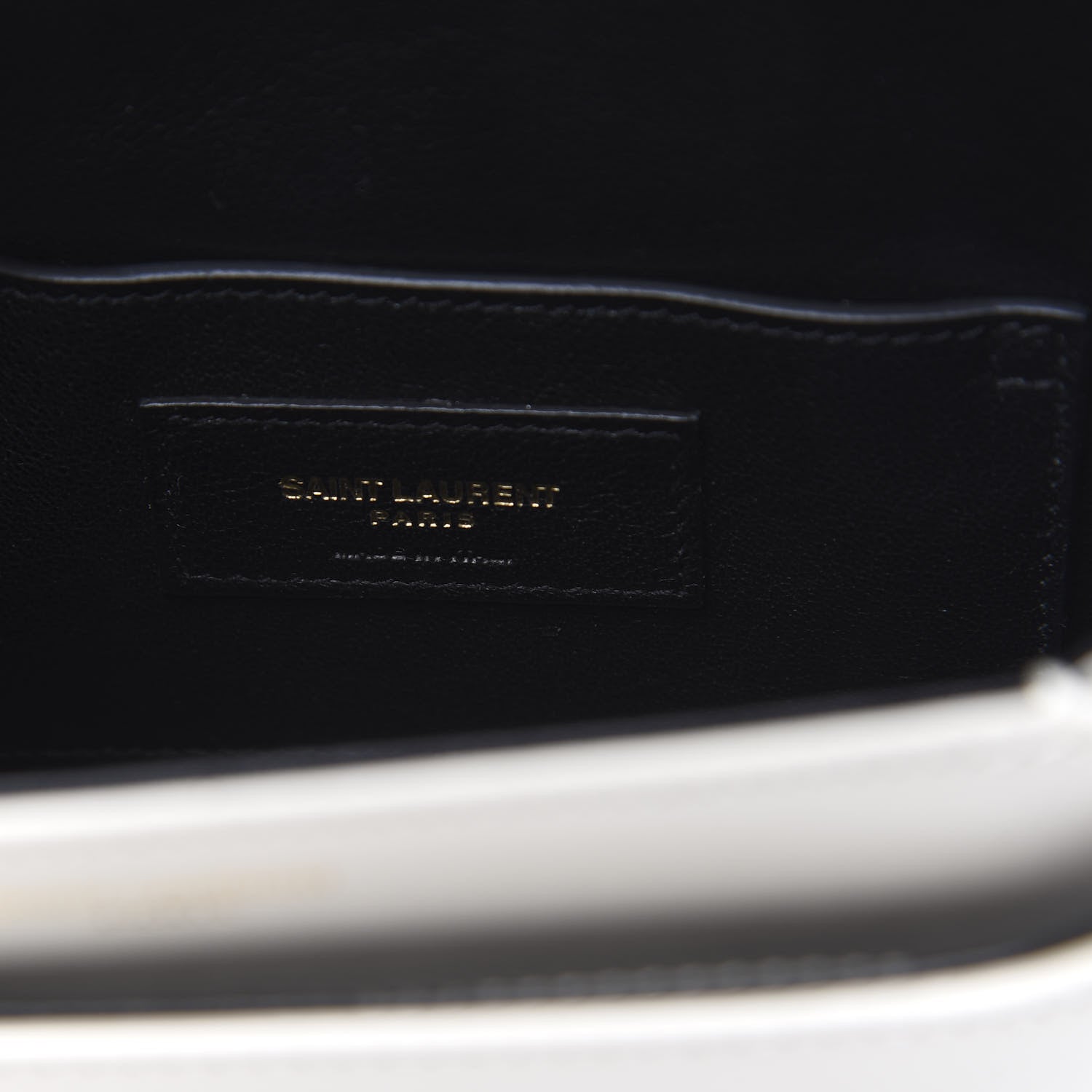 Saint Laurent Calfskin Le 61 Shoulder Bag White 6 of 9