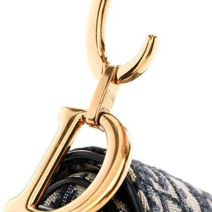 Christian Dior Oblique Saddle Bag Blue 14 of 14